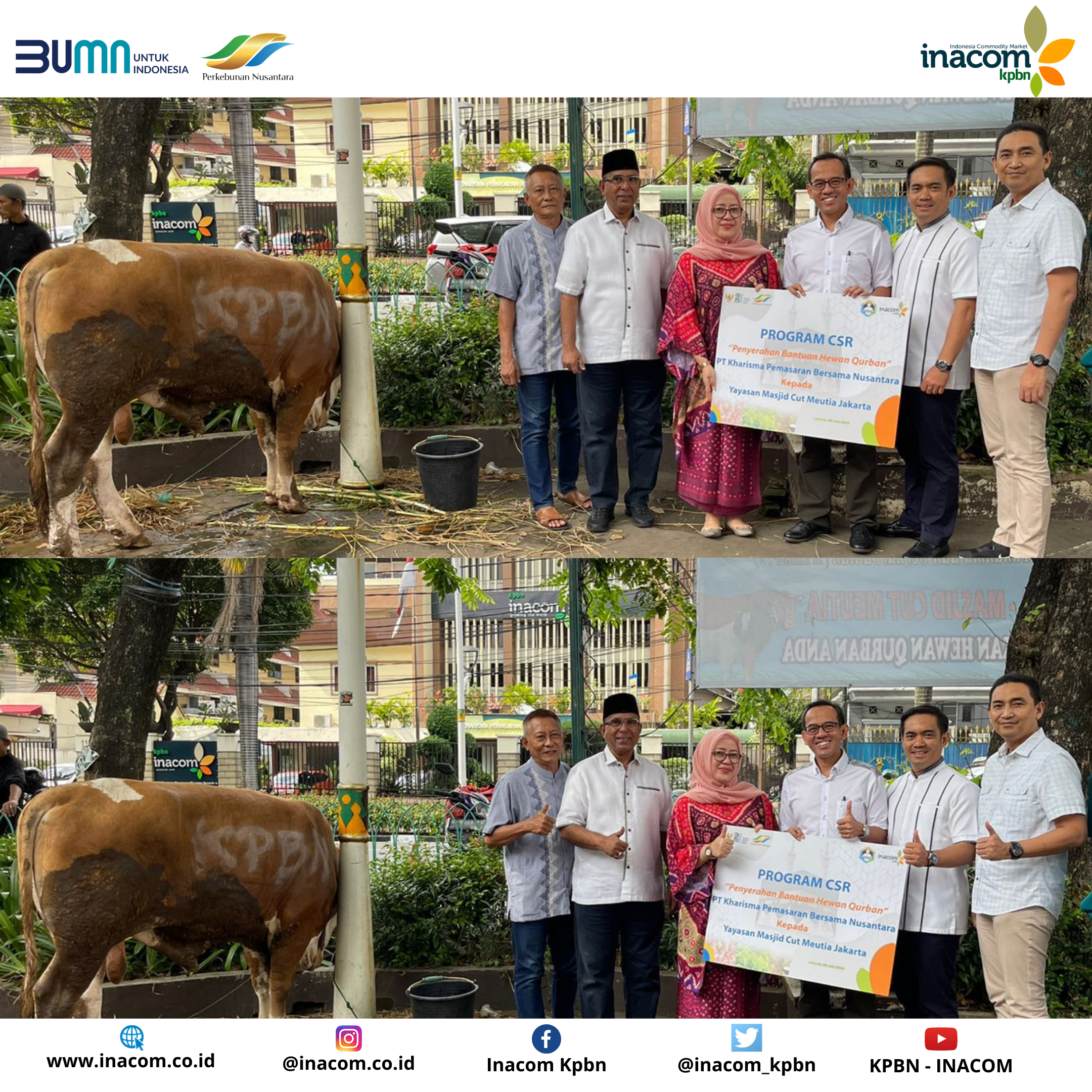 Ahead of Eid al-Adha 1443 H, KPBN CSR Program Distributes Qurban Animal Aid