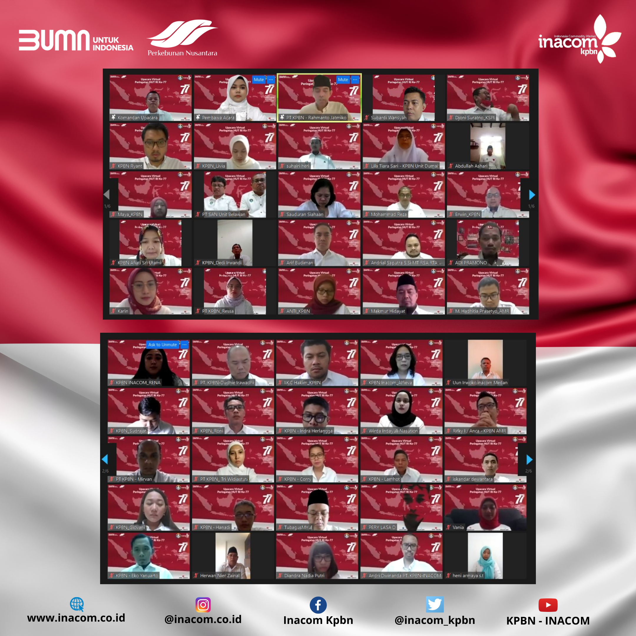 Virtual Flag Ceremony of PT KPBN on the 77th Anniversary of Indonesian Independence