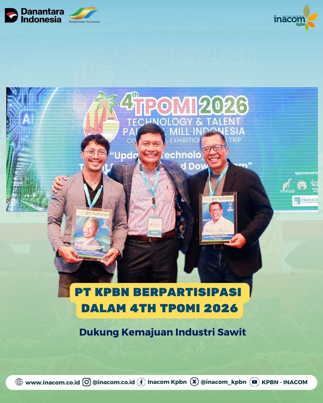 PT KPBN Participates in 4th TPOMI 2026: Advancing the Palm Oil Industry
