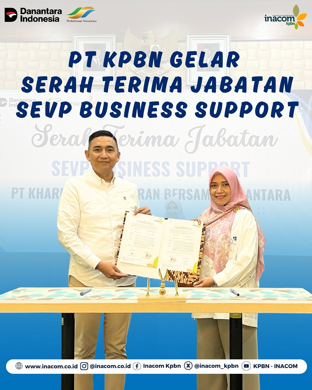 PT KPBN GELAR SERAH TERIMA JABATAN SEVP BUSINESS SUPPORT