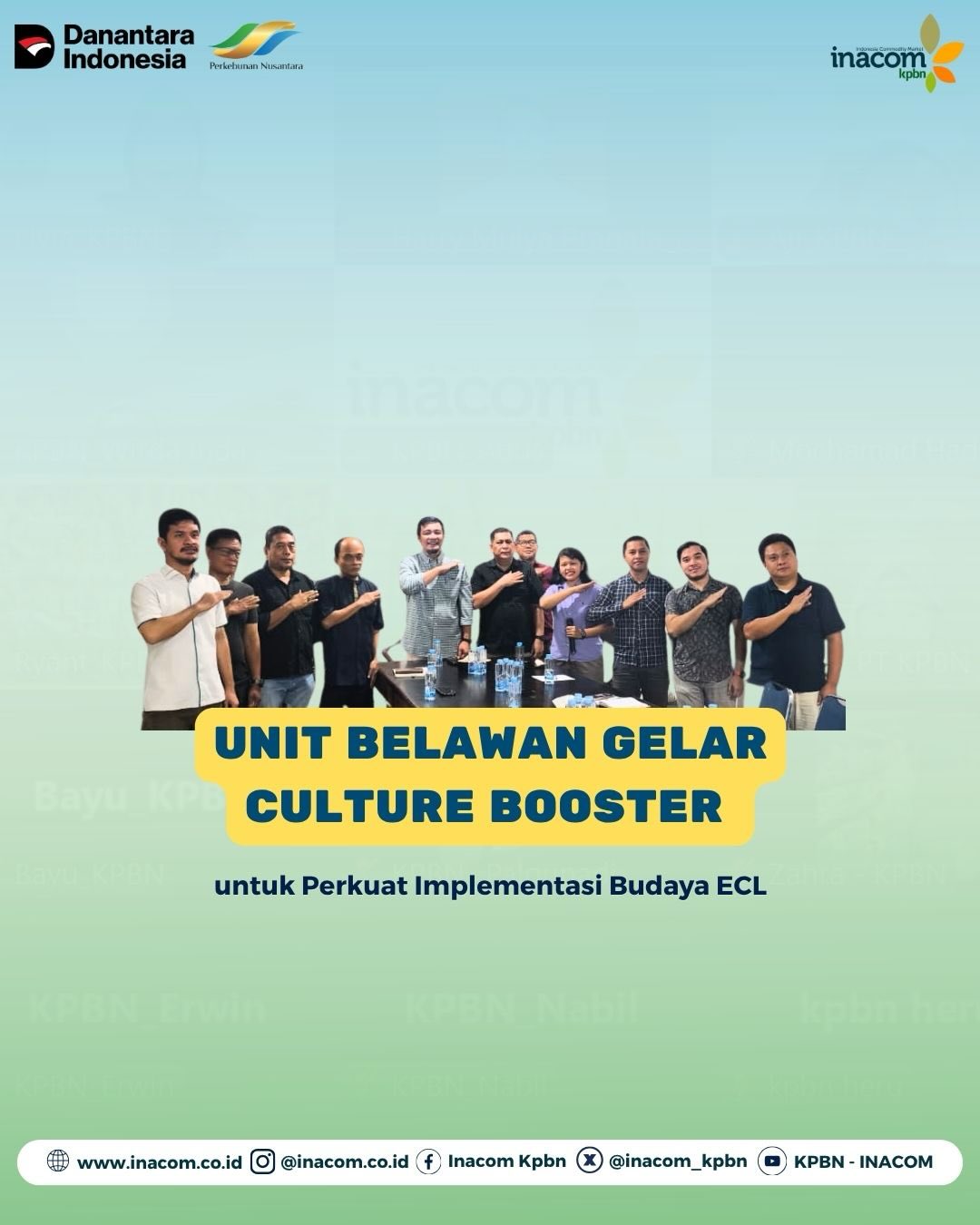 Unit Belawan Gelar Culture Booster untuk Perkuat Implementasi Budaya ECL